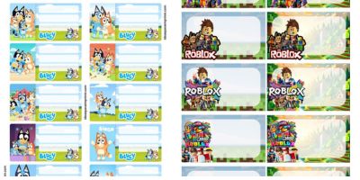 Preview etiquetas escolares