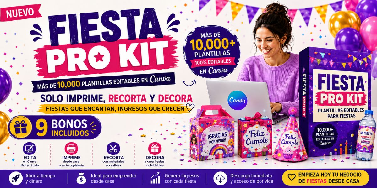 Vista previa de las plantillas del Fiesta Pro Kit